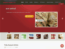 Tablet Screenshot of albarkat-carpets.com